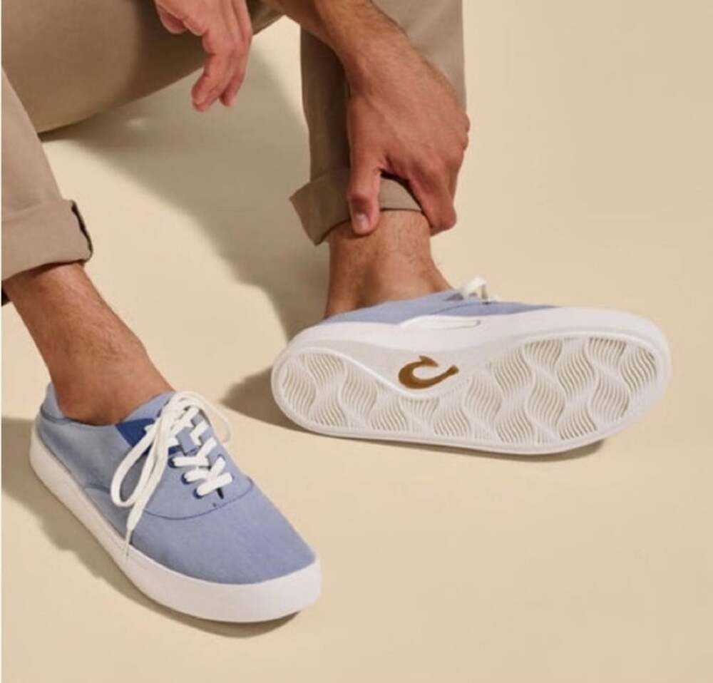 NEW Olukai Tradewind Sneakers Mist Grey Size 10